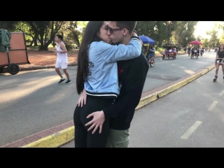 kiss or slap. kissing prank